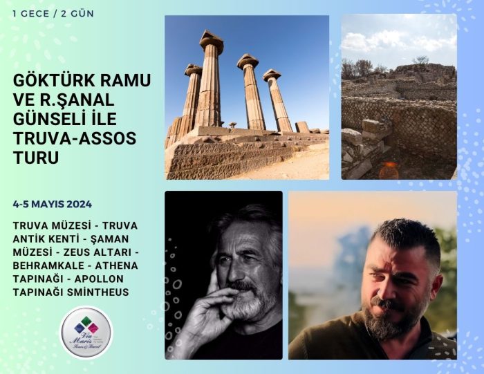 Göktürk Ramu ve R.Şanal Günseli ile Truva-Assos Turu Kapak Göktürk Ramu ve R.Şanal Günseli ile Truva-Assos Turu